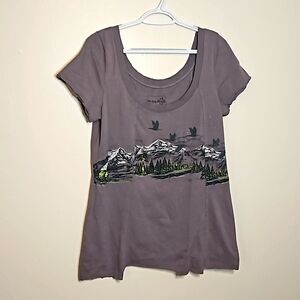 We The Free Gray Graphic Short Sleeve Tee